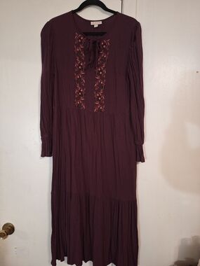 Boho Embroidered Maxi Dress